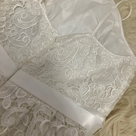 AIDAN MATTOX Lace Knee-Length Dress - Picture 11 of 12